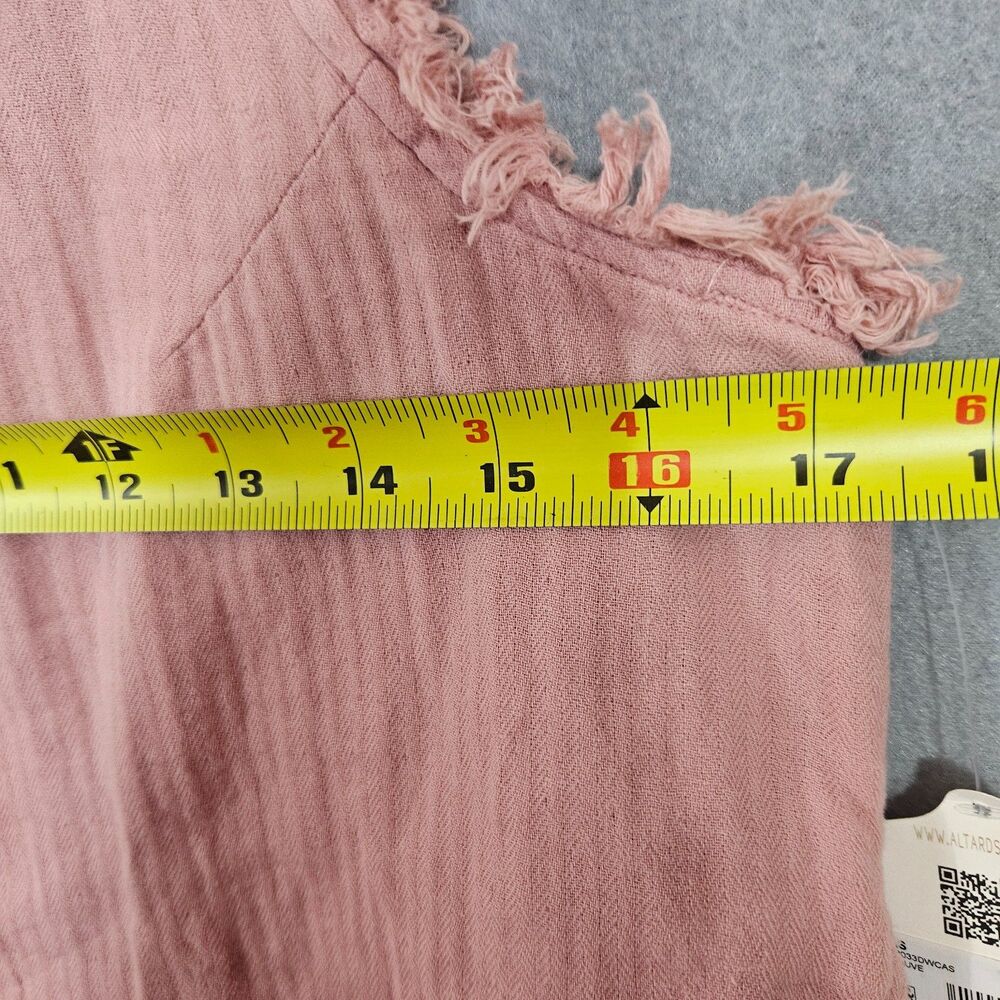 NWT Altar's State Double Gauze High Neck Loose Fit Tank Size XS Pink - Picture 7 of 8